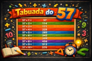 Tabuada 57